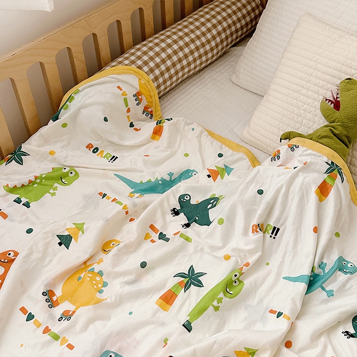 91家纺网 家纺一手货源 找家纺 嗨生活 2026新款婴儿裸睡级凉感幼儿园夏被儿童夏被夏凉被空调被直播微商电商好货推荐产品 滑板恐龙