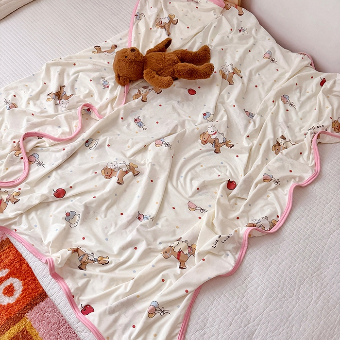 91家纺网 家纺一手货源 找家纺 嗨生活 2026新款婴儿裸睡级凉感幼儿园夏被儿童夏被夏凉被空调被直播微商电商好货推荐产品 欢乐小马