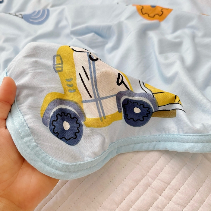 91家纺网 家纺一手货源 找家纺 嗨生活 2026新款婴儿裸睡级凉感幼儿园夏被儿童夏被夏凉被空调被直播微商电商好货推荐产品 卡通挖机