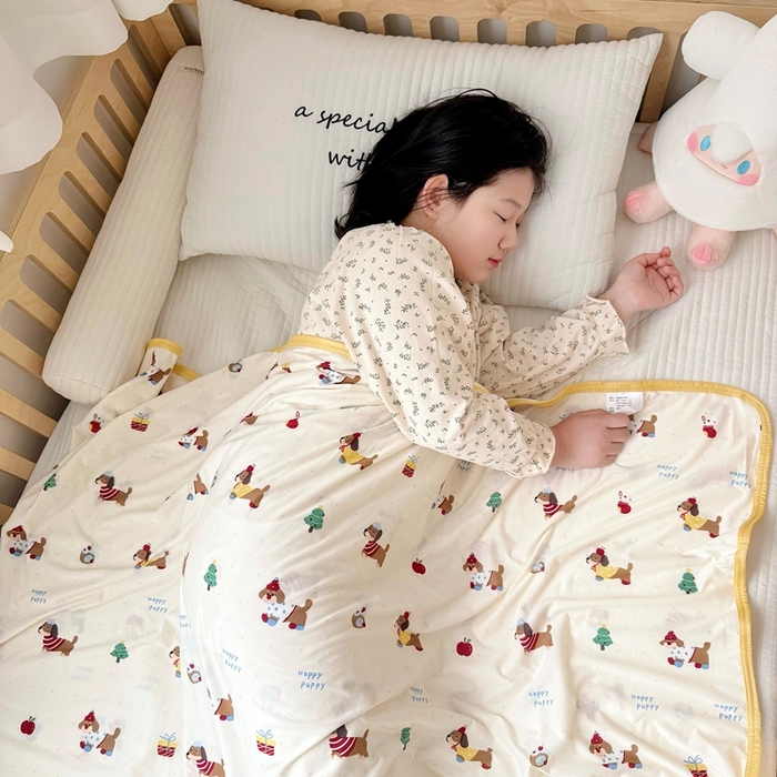 嗨生活 2026新款婴儿裸睡级凉感幼儿园夏被儿童夏被夏凉被空调被直播微商电商好货推荐产品 腊肠狗
