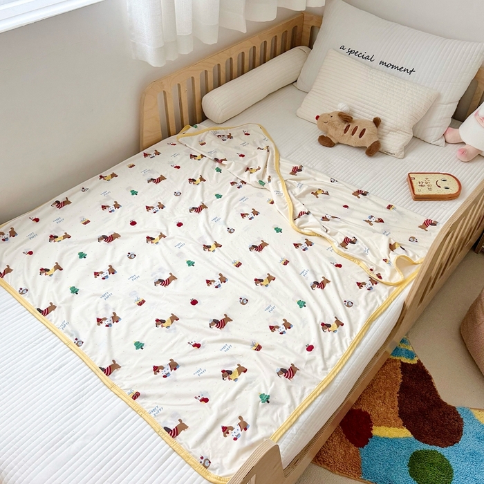 91家纺网 家纺一手货源 找家纺 嗨生活 2026新款婴儿裸睡级凉感幼儿园夏被儿童夏被夏凉被空调被直播微商电商好货推荐产品 腊肠狗