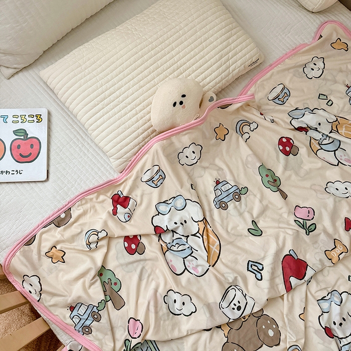 91家纺网 家纺一手货源 找家纺 嗨生活 2026新款婴儿裸睡级凉感幼儿园夏被儿童夏被夏凉被空调被直播微商电商好货推荐产品 美好一天