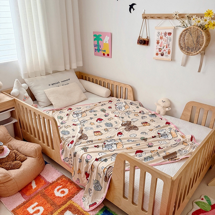 91家纺网 家纺一手货源 找家纺 嗨生活 2026新款婴儿裸睡级凉感幼儿园夏被儿童夏被夏凉被空调被直播微商电商好货推荐产品 美好一天