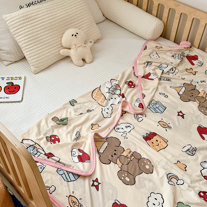 91家纺网 家纺一手货源 找家纺 嗨生活 2026新款婴儿裸睡级凉感幼儿园夏被儿童夏被夏凉被空调被直播微商电商好货推荐产品 美好一天