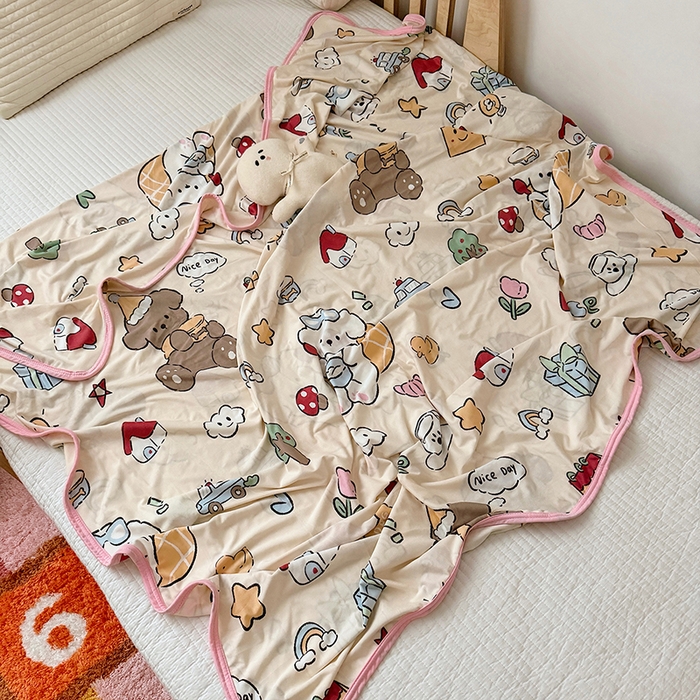 91家纺网 家纺一手货源 找家纺 嗨生活 2026新款婴儿裸睡级凉感幼儿园夏被儿童夏被夏凉被空调被直播微商电商好货推荐产品 美好一天