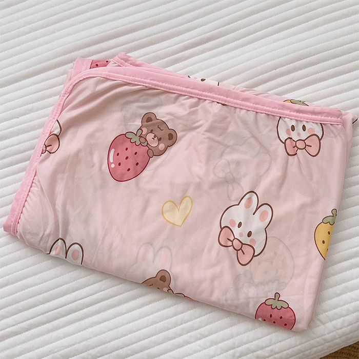 91家纺网 家纺一手货源 找家纺 嗨生活 2026新款婴儿裸睡级凉感幼儿园夏被儿童夏被夏凉被空调被直播微商电商好货推荐产品 萌萌兔