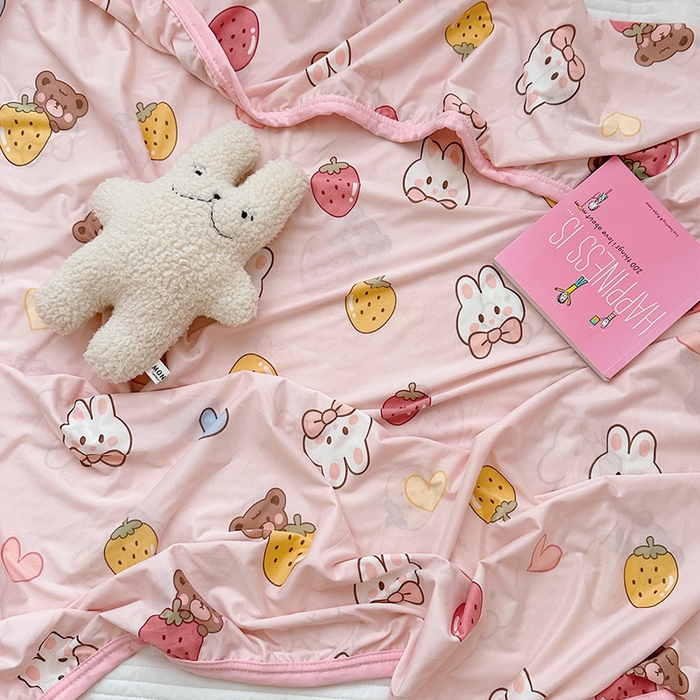 91家纺网 家纺一手货源 找家纺 嗨生活 2026新款婴儿裸睡级凉感幼儿园夏被儿童夏被夏凉被空调被直播微商电商好货推荐产品 萌萌兔