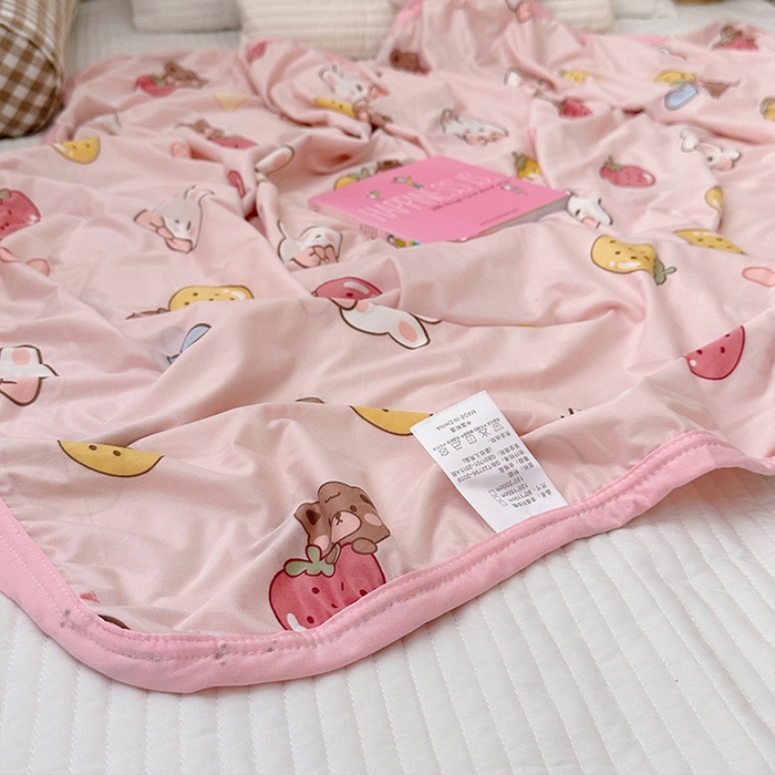 91家纺网 家纺一手货源 找家纺 嗨生活 2026新款婴儿裸睡级凉感幼儿园夏被儿童夏被夏凉被空调被直播微商电商好货推荐产品 萌萌兔