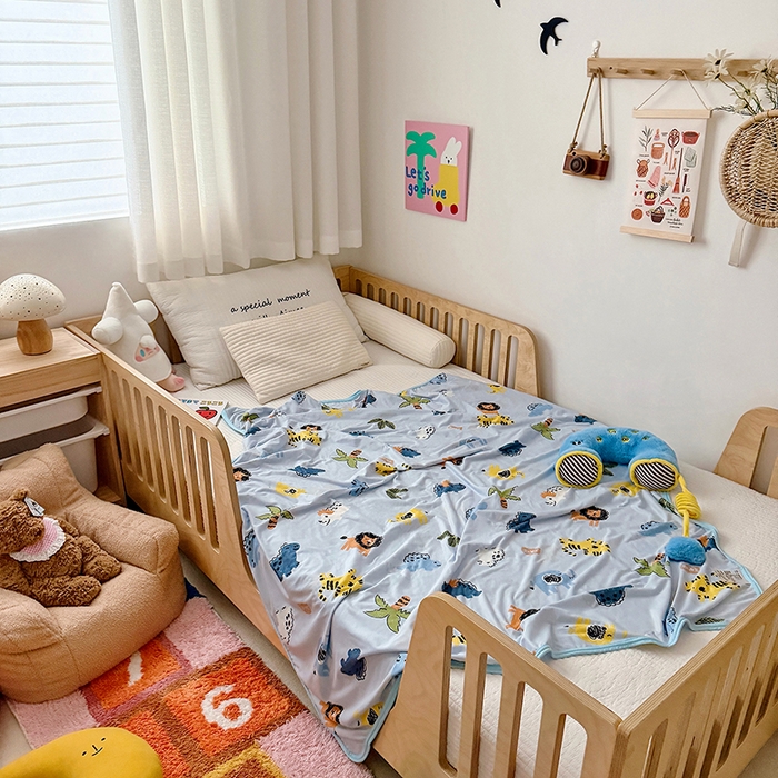 91家纺网 家纺一手货源 找家纺 嗨生活 2026新款婴儿裸睡级凉感幼儿园夏被儿童夏被夏凉被空调被直播微商电商好货推荐产品 森林日记