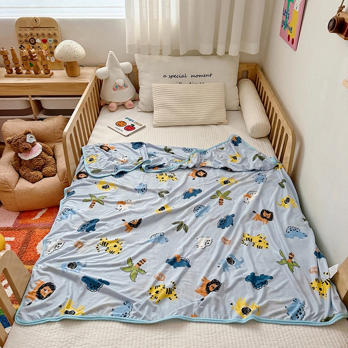 91家纺网 家纺一手货源 找家纺 嗨生活 2026新款婴儿裸睡级凉感幼儿园夏被儿童夏被夏凉被空调被直播微商电商好货推荐产品 森林日记