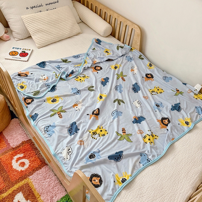 91家纺网 家纺一手货源 找家纺 嗨生活 2026新款婴儿裸睡级凉感幼儿园夏被儿童夏被夏凉被空调被直播微商电商好货推荐产品 森林日记