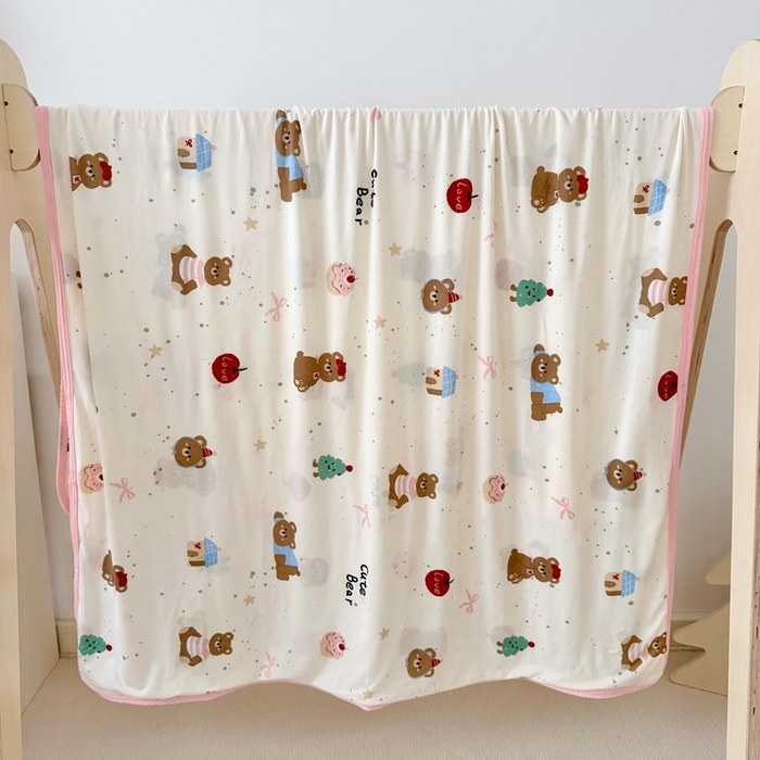 91家纺网 家纺一手货源 找家纺 嗨生活 2026新款婴儿裸睡级凉感幼儿园夏被儿童夏被夏凉被空调被直播微商电商好货推荐产品 甜品小熊