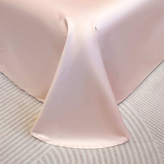 91家纺网 家纺一手货源 找家纺 欣宜家纺 2026年新款纯棉全棉长绒棉刺绣绣花四件套 花语-白粉