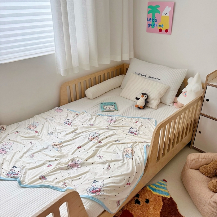 91家纺网 家纺一手货源 找家纺 嗨生活 2026新款婴儿裸睡级凉感幼儿园夏被儿童夏被夏凉被空调被直播微商电商好货推荐产品 小卡通