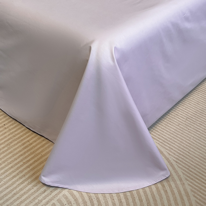 91家纺网 家纺一手货源 找家纺 欣宜家纺 2026年新款纯棉全棉长绒棉刺绣绣花四件套 花语-白紫