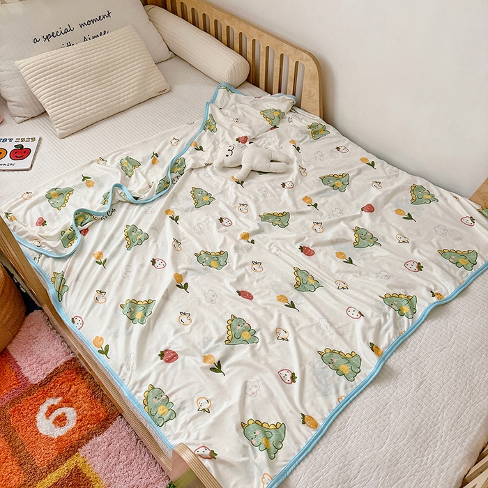 91家纺网 家纺一手货源 找家纺 嗨生活 2026新款婴儿裸睡级凉感幼儿园夏被儿童夏被夏凉被空调被直播微商电商好货推荐产品 小绿龙