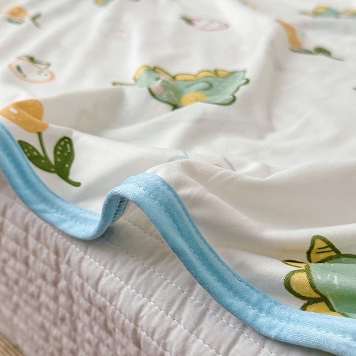 91家纺网 家纺一手货源 找家纺 嗨生活 2026新款婴儿裸睡级凉感幼儿园夏被儿童夏被夏凉被空调被直播微商电商好货推荐产品 小绿龙