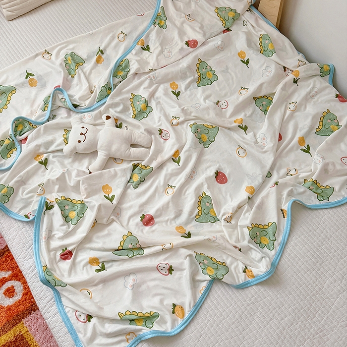 91家纺网 家纺一手货源 找家纺 嗨生活 2026新款婴儿裸睡级凉感幼儿园夏被儿童夏被夏凉被空调被直播微商电商好货推荐产品 小绿龙