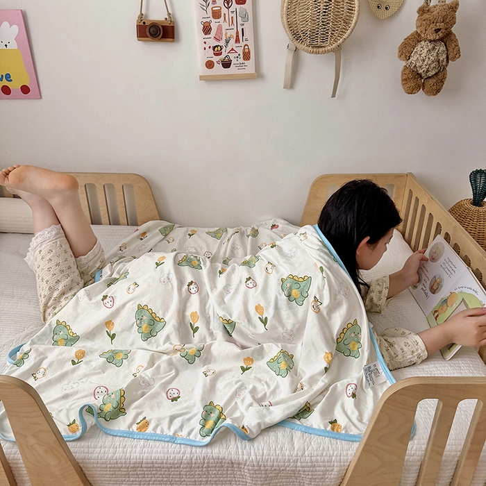 91家纺网 家纺一手货源 找家纺 嗨生活 2026新款婴儿裸睡级凉感幼儿园夏被儿童夏被夏凉被空调被直播微商电商好货推荐产品 小绿龙