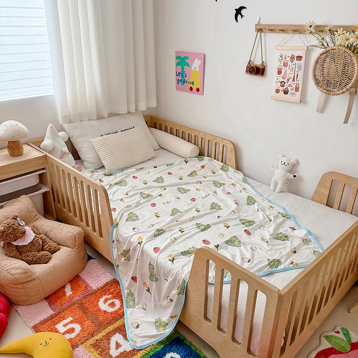 91家纺网 家纺一手货源 找家纺 嗨生活 2026新款婴儿裸睡级凉感幼儿园夏被儿童夏被夏凉被空调被直播微商电商好货推荐产品 小绿龙