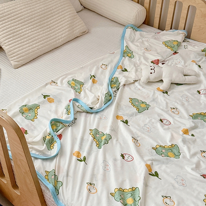 91家纺网 家纺一手货源 找家纺 嗨生活 2026新款婴儿裸睡级凉感幼儿园夏被儿童夏被夏凉被空调被直播微商电商好货推荐产品 小绿龙