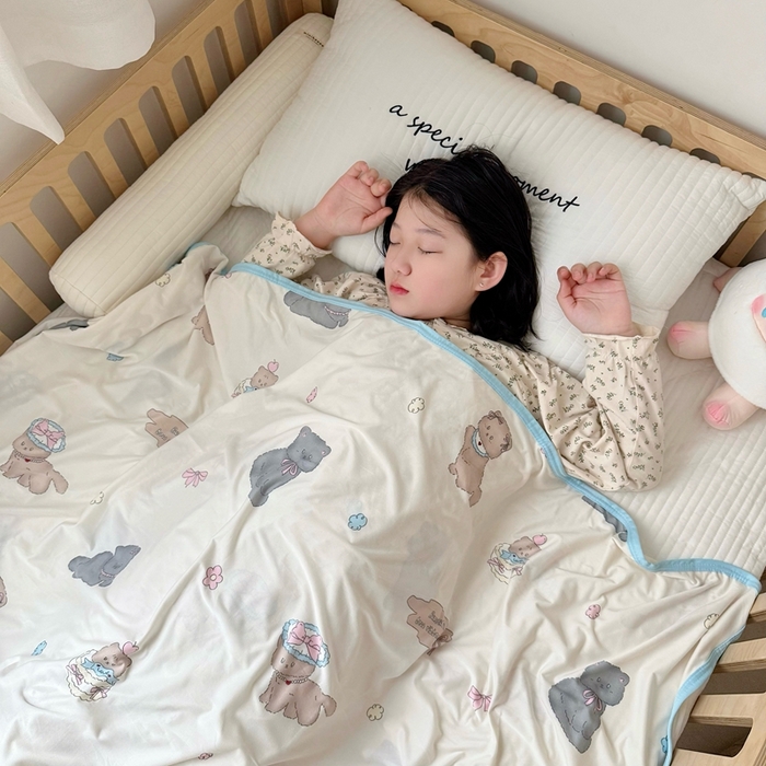 嗨生活 2026新款婴儿裸睡级凉感幼儿园夏被儿童夏被夏凉被空调被直播微商电商好货推荐产品 小奶猫