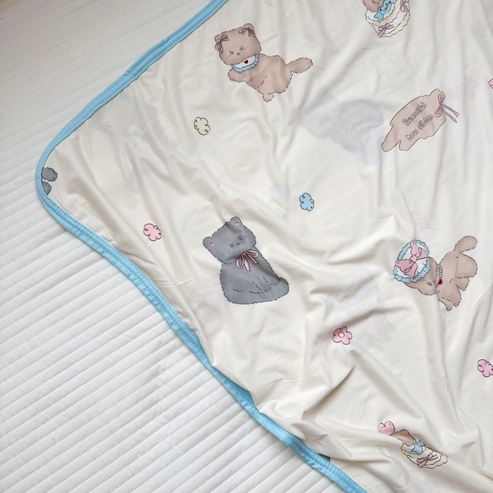 91家纺网 家纺一手货源 找家纺 嗨生活 2026新款婴儿裸睡级凉感幼儿园夏被儿童夏被夏凉被空调被直播微商电商好货推荐产品 小奶猫