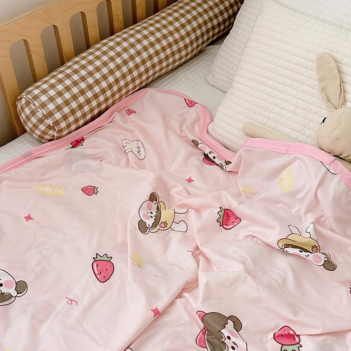 91家纺网 家纺一手货源 找家纺 嗨生活 2026新款婴儿裸睡级凉感幼儿园夏被儿童夏被夏凉被空调被直播微商电商好货推荐产品 小女孩