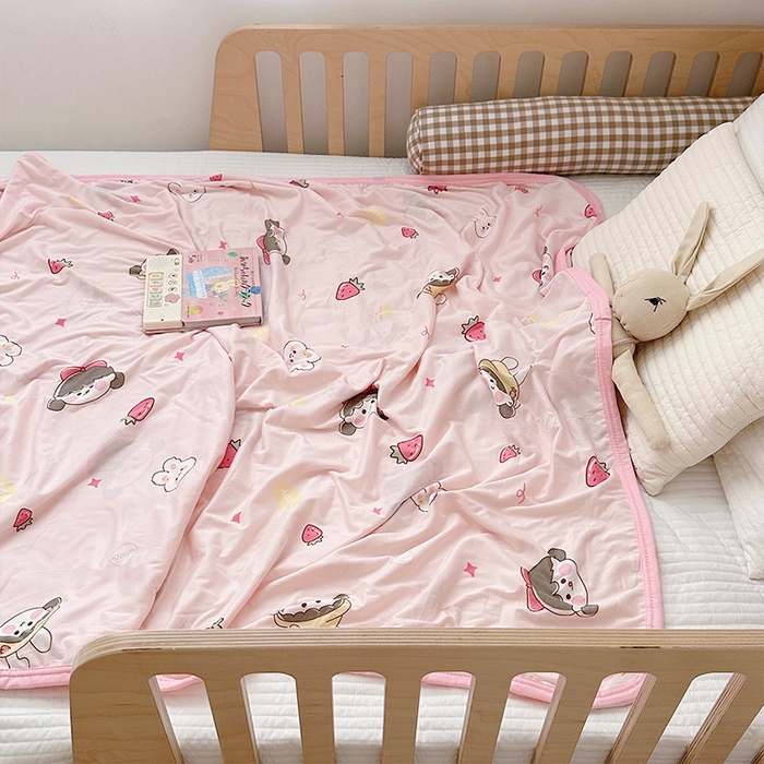 91家纺网 家纺一手货源 找家纺 嗨生活 2026新款婴儿裸睡级凉感幼儿园夏被儿童夏被夏凉被空调被直播微商电商好货推荐产品 小女孩