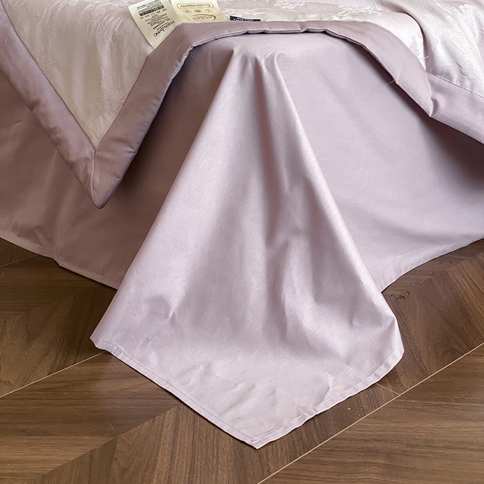 91家纺网 家纺一手货源 找家纺 宜代光年 2026新款60S全棉厚织提花夏被夏凉被空调被 夏被-荔云花-浅紫