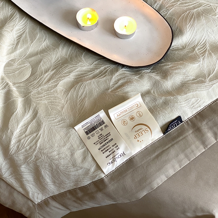 91家纺网 家纺一手货源 找家纺 宜代光年 2026新款60S全棉厚织提花夏被夏凉被空调被 夏被-柠初-浅绿