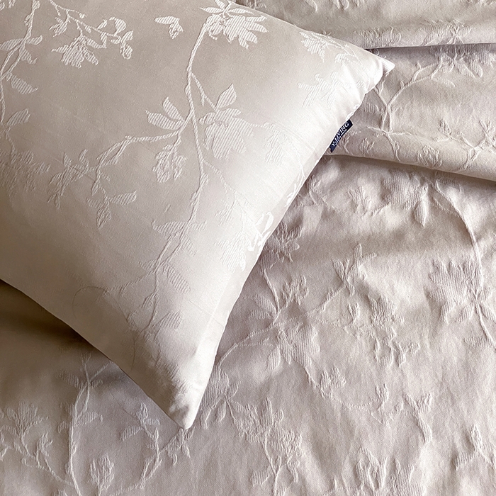 91家纺网 家纺一手货源 找家纺 宜代光年 2026新款60S全棉厚织提花夏被夏凉被空调被 夏被-花影-浅咖