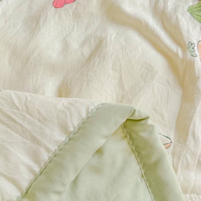 91家纺网 家纺一手货源 找家纺 爱宝被业 2026新款A类水洗棉新疆棉花夏被夏凉被花园小兔