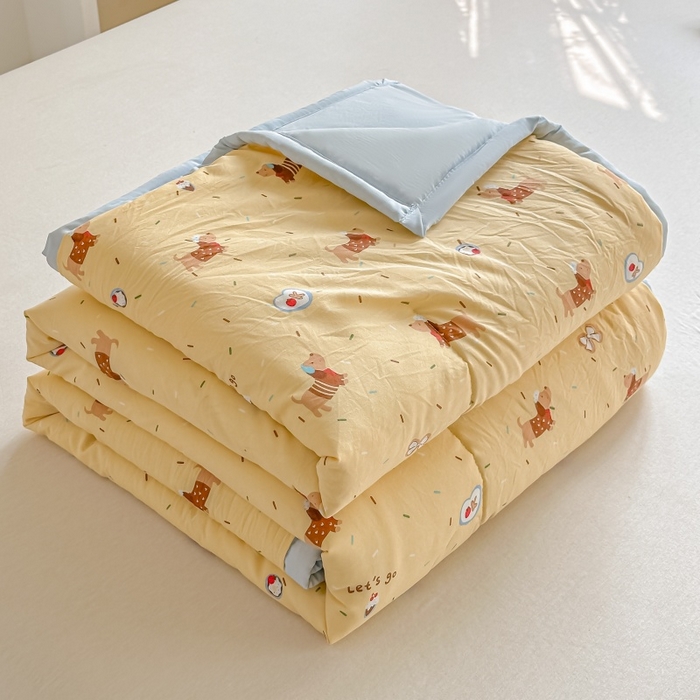 爱宝被业 2026新款A类水洗棉新疆棉花夏被夏凉被腊肠狗狗