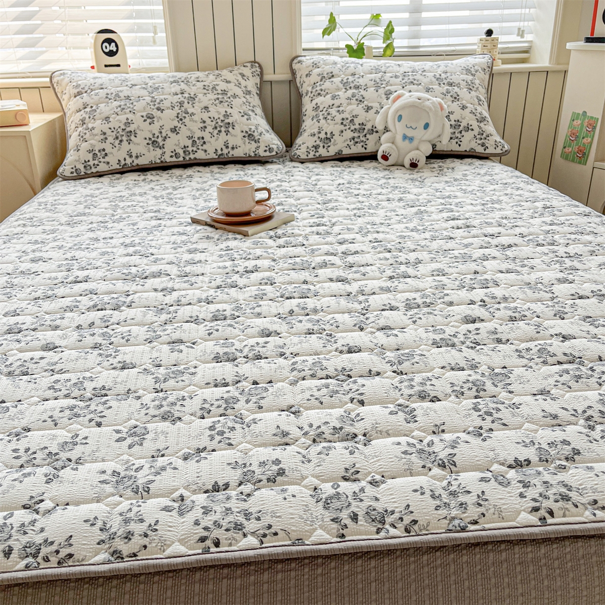 91家纺网 家纺一手货源 找家纺 （总）优眠坊 2026新款亲肤泡芙纱夹棉单床笠床笠单件单品床笠三件套