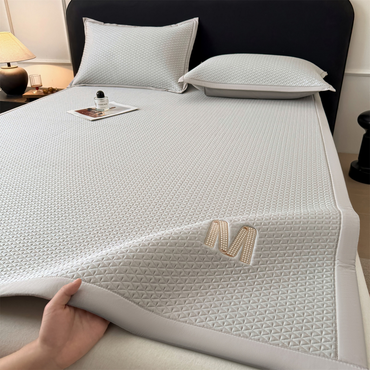 91家纺网 家纺一手货源 找家纺 （总）乐家欣 2026新款夏季高端pe空调软席可水洗席子凉席-慕尚M纹