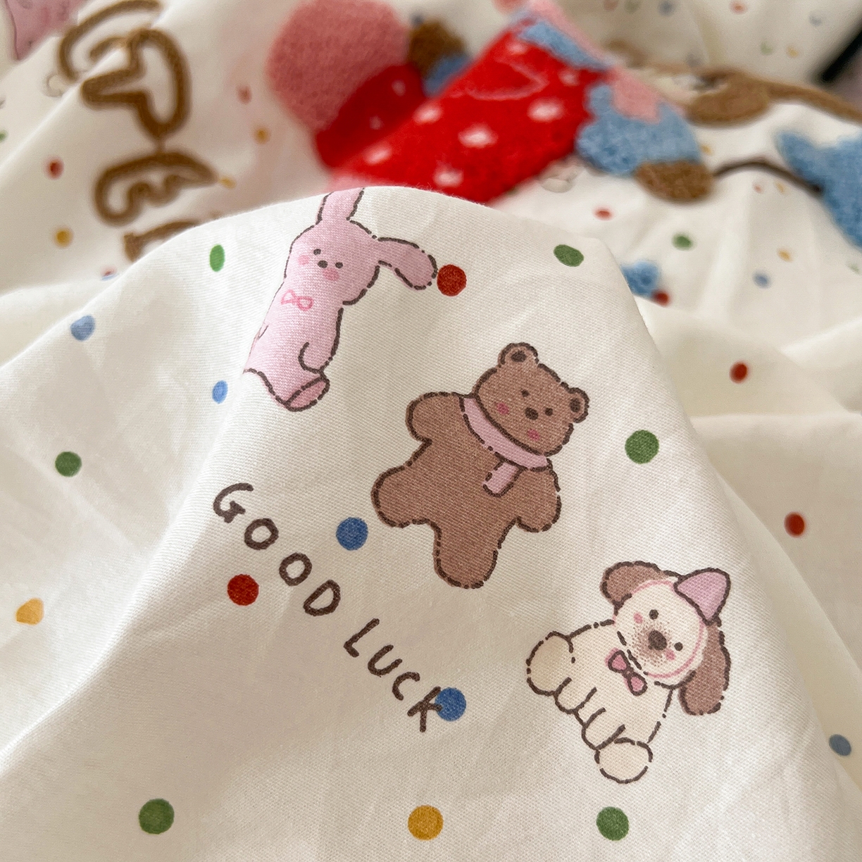 91家纺网 家纺一手货源 找家纺 舒居家纺 2026新款13070全棉纯棉毛巾绣单被套被套单件 玩伴