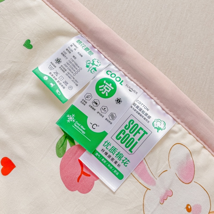 91家纺网 家纺一手货源 找家纺 爱宝被业 2026新款A类水洗棉新疆棉花夏被夏凉被玫瑰花语