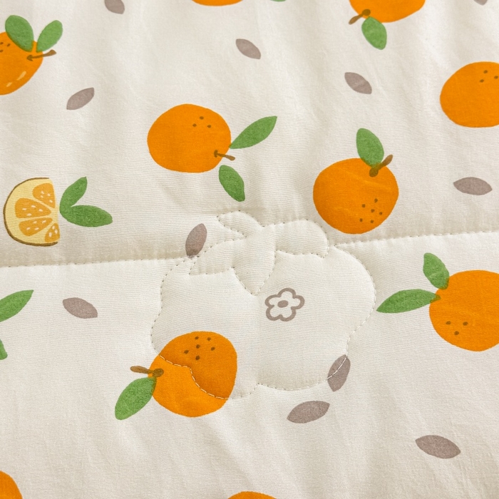 91家纺网 家纺一手货源 找家纺 爱宝被业 2026新款A类水洗棉新疆棉花夏被夏凉被心想事橙