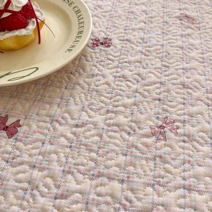 91家纺网 家纺一手货源 找家纺 绵庭家纺 2026新款全棉印花夹棉床盖三件套 梦境手账