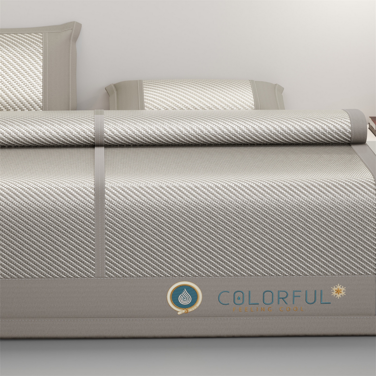 91家纺网 家纺一手货源 找家纺 （总）乐家欣 2026夏季高端凉席竹席新款pe藤席a类母婴级1.8m空调软席子可水洗-青岚织梦系列