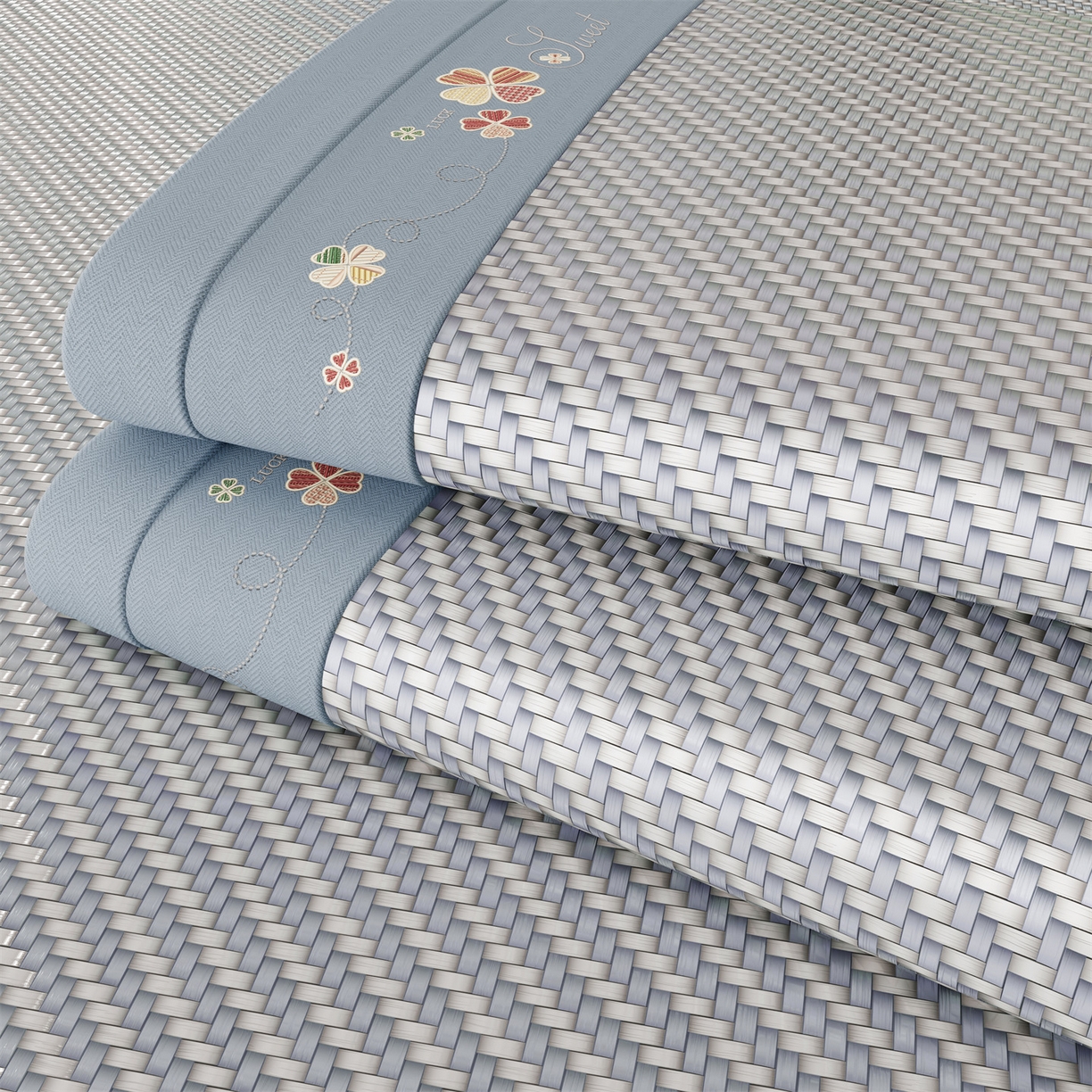 91家纺网 家纺一手货源 找家纺 （总）乐家欣 2026夏季高端凉席竹席新款pe藤席a类母婴级1.8m空调软席子可水洗-四叶花语