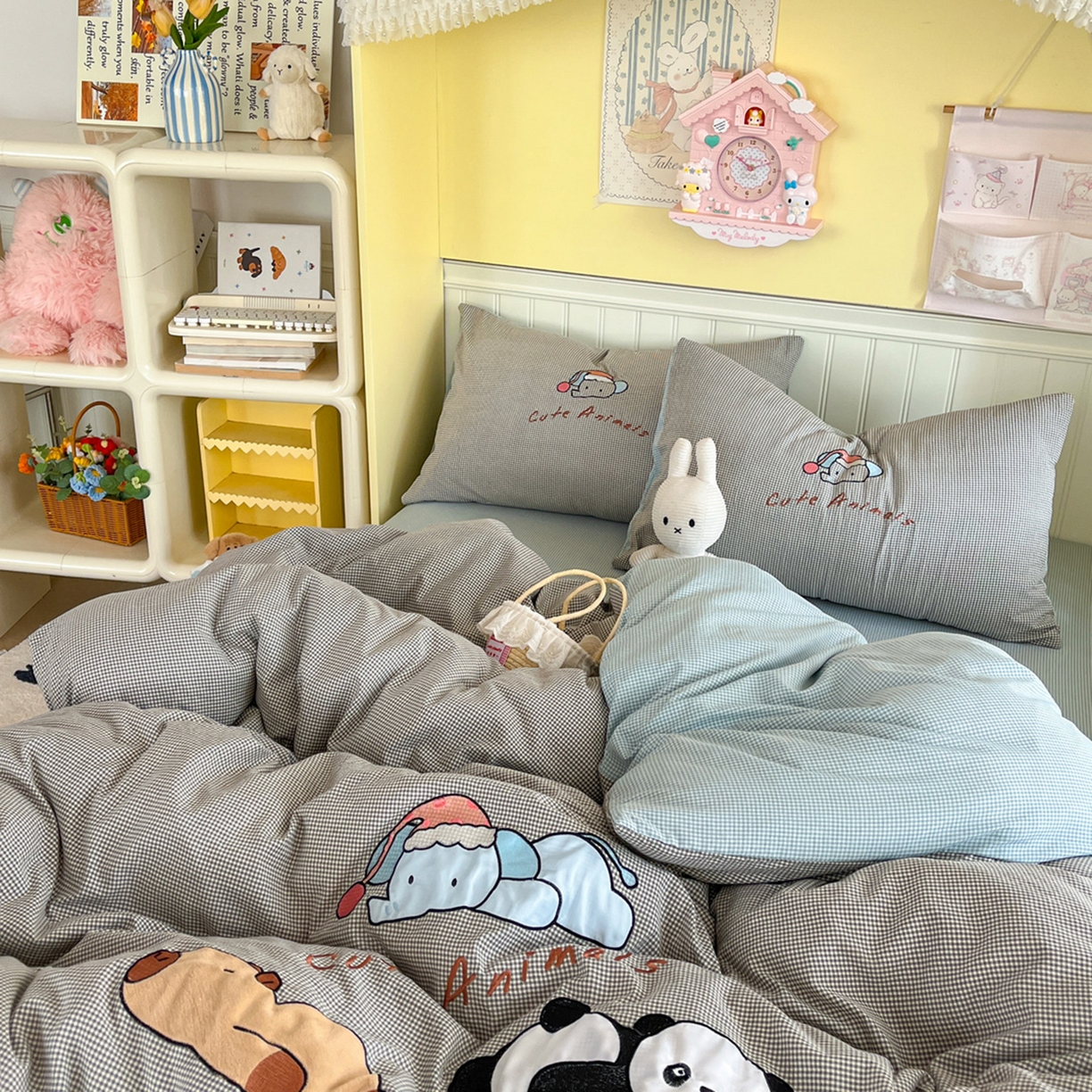 91家纺网 家纺一手货源 找家纺 （总）梵克保罗 2026春夏直播热款卡通贴布绣加厚单人双人单被套三件套四件套