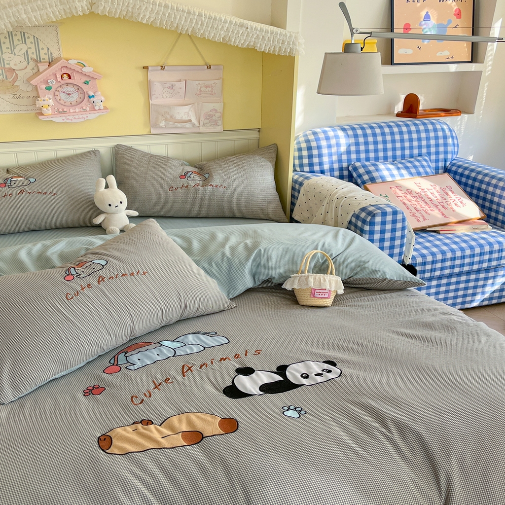 91家纺网 家纺一手货源 找家纺 （总）梵克保罗 2026春夏直播热款卡通贴布绣加厚单人双人单被套三件套四件套