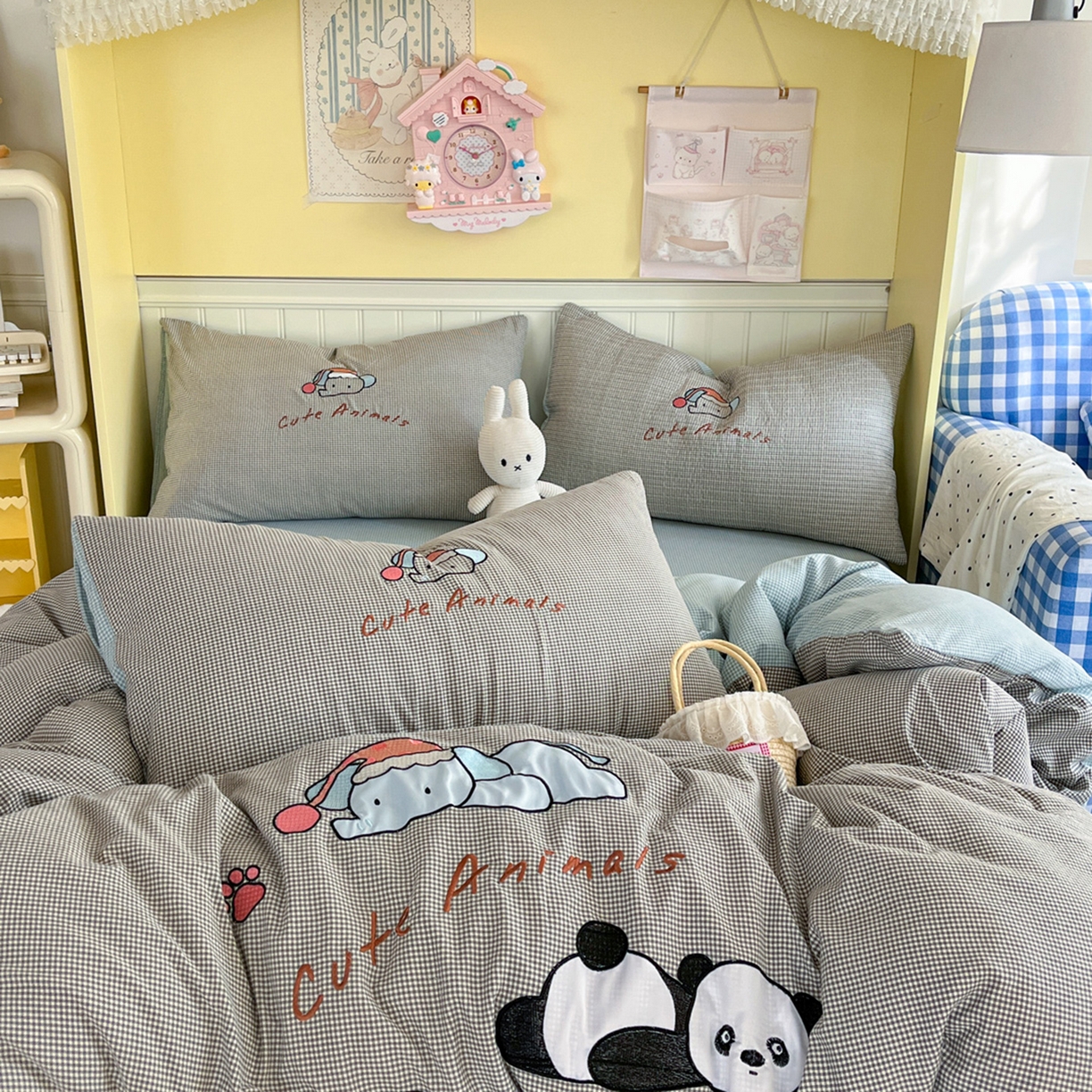 91家纺网 家纺一手货源 找家纺 （总）梵克保罗 2026春夏直播热款卡通贴布绣加厚单人双人单被套三件套四件套