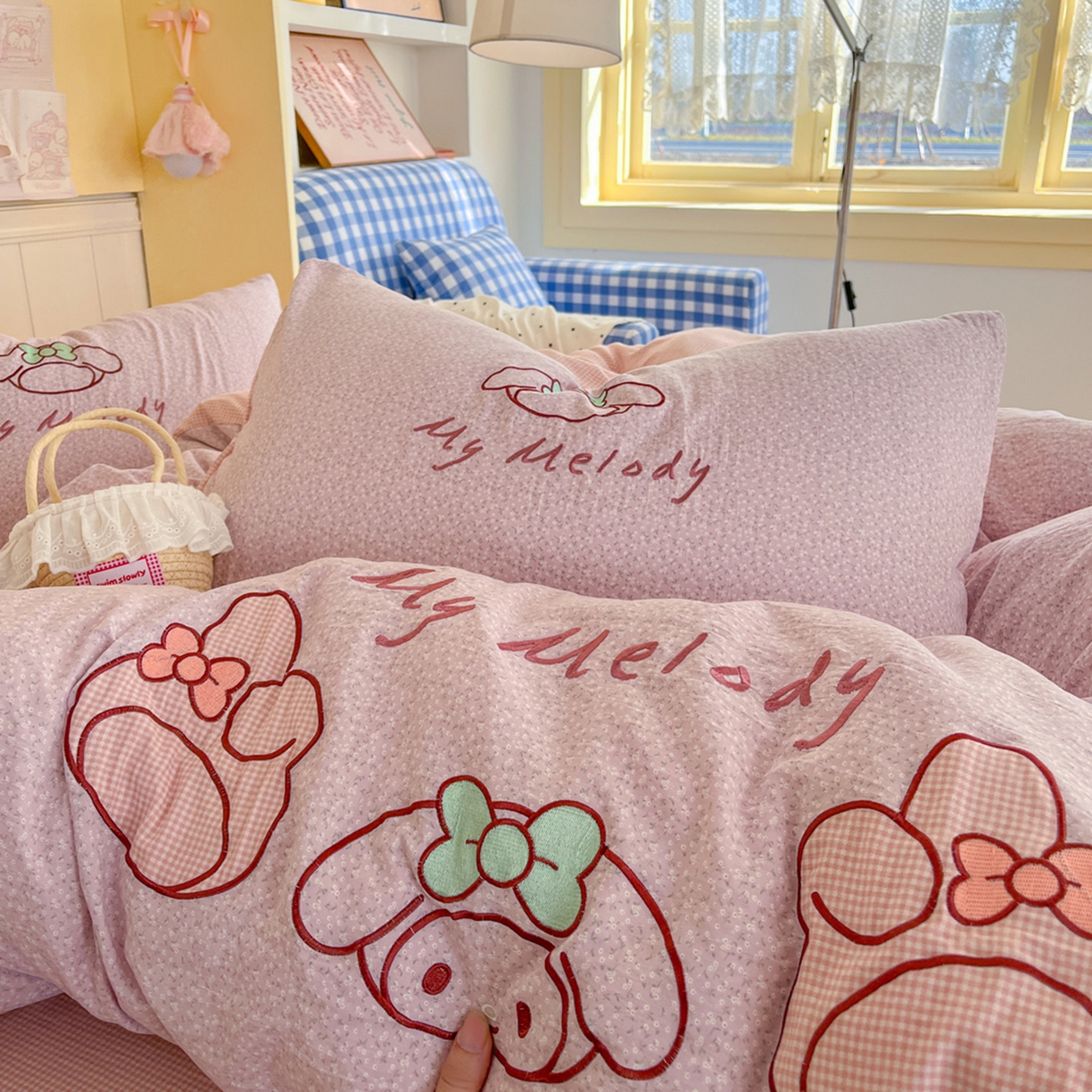 梵克保罗 2026春夏直播热款卡通贴布绣加厚单人双人单被套三件套四件套 美小蒂