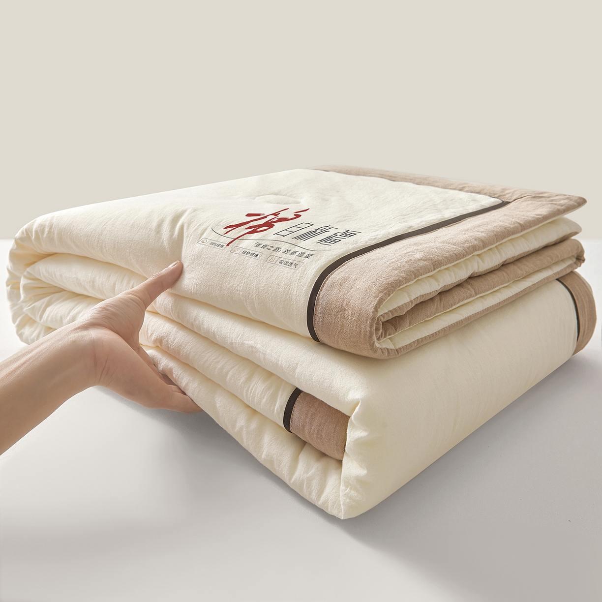 91家纺网 家纺一手货源 找家纺 （总）创优家纺 2026新款新疆棉花夏被无印风纯色100%新疆棉夏凉被空调被棉花夏被棉花被子百分百新疆棉可水洗/可机洗棉花被（专版烫画 盗版必究）