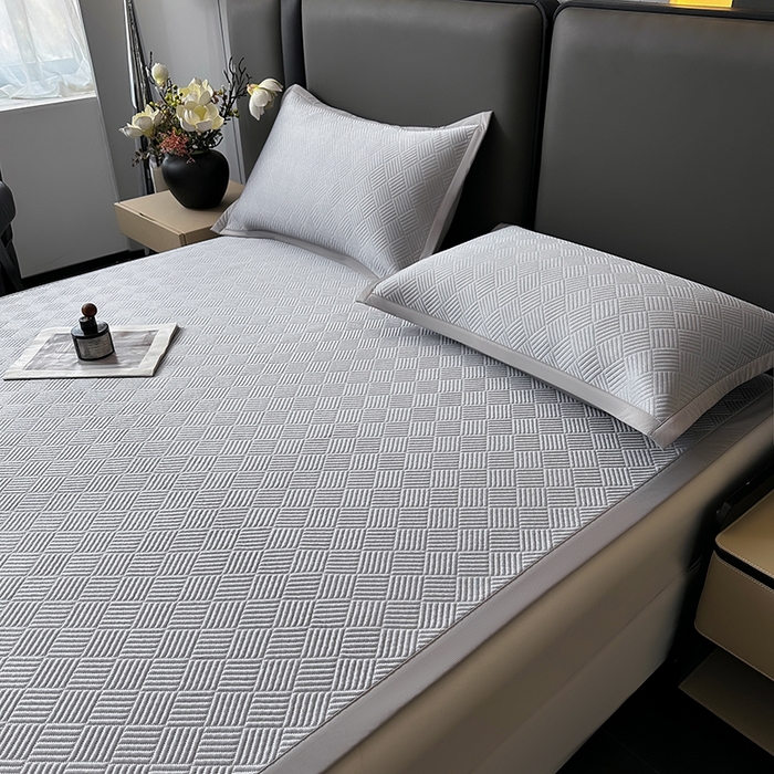 91家纺网 家纺一手货源 找家纺 （总）乐家欣 2026新款提花凉感床笠款床席款软凉席