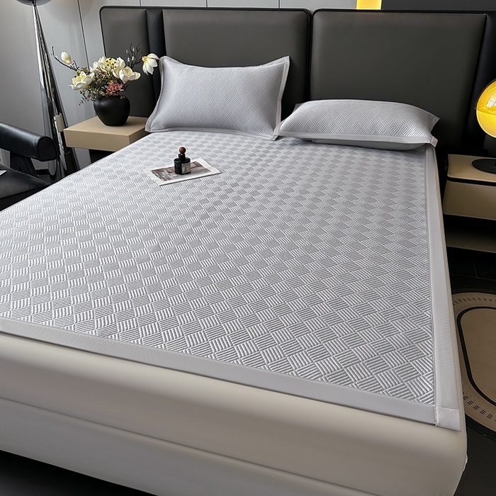 91家纺网 家纺一手货源 找家纺 （总）乐家欣 2026新款提花凉感床笠款床席款软凉席