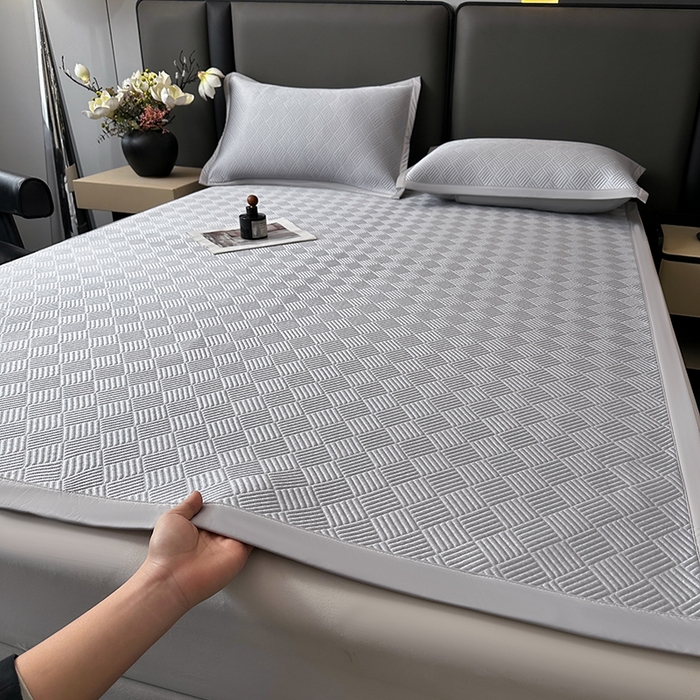 91家纺网 家纺一手货源 找家纺 （总）乐家欣 2026新款提花凉感床笠款床席款软凉席